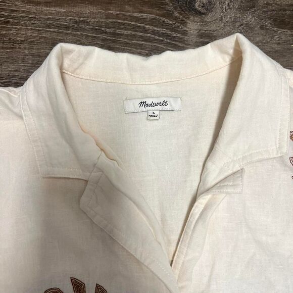 Madewell Linen Blend Button Down - Picture 4 of 8